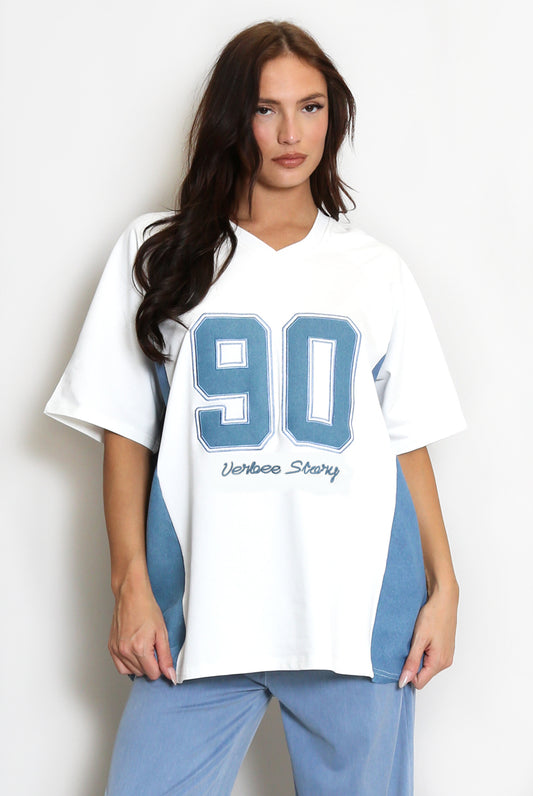 Baseball Top 90 Slogan Paneled  - One Size